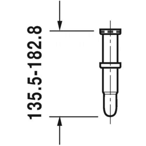 Duravit csőszifon 5/4 króm 0050260000