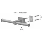 Bisk NORD szatén tartalék WC papír tartó rúd (00583)