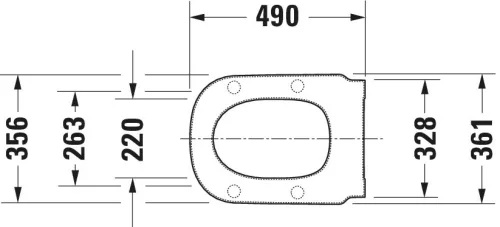 Duravit D-Code WC-ülőke Vital fehér (0060310000)