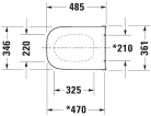 Duravit D-Code WC-ülőke Vital fehér (0060390000)