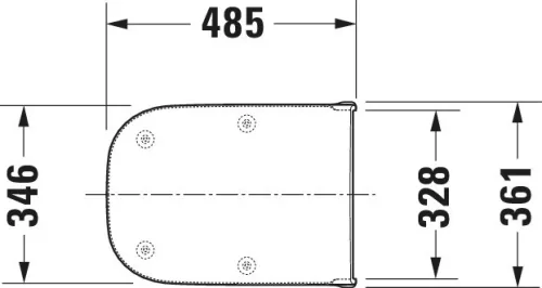Duravit D-Code WC-ülőke Vital fehér (0060390000)