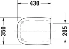 Duravit D-Code WC-ülőke fehér (0067310099)
