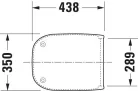Duravit D-Code négyszögletes WC-ülőke softclose lecsapódás gátlós működéssel(0067390099)