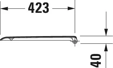 Duravit D-Code négyszögletes WC-ülőke softclose lecsapódás gátlós működéssel(0067390099)