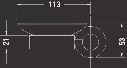Duravit D-Code Szappantartó króm (0099171000)