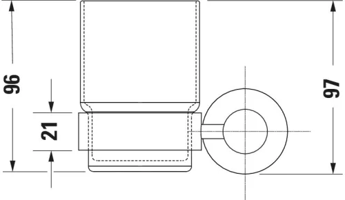 Duravit D-Code Fogkefetartó króm (0099191000)