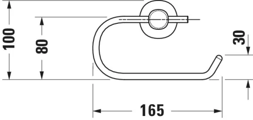 Duravit D-Code WC-papír-tartó króm (0099261000)