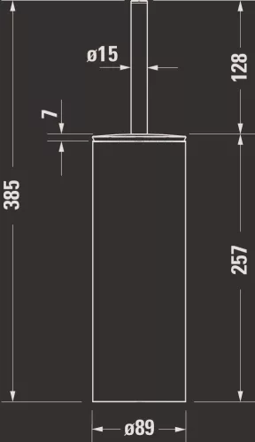 Duravit D-Code WC-kefe tartó króm (0099281000)