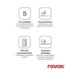 Ravak Supernova ASDP3-120 zuhanyajtó 198 fehér+grape