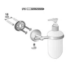 Bisk Foryou króm szappanadagoló üvegbetéttel (01177)