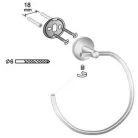 Bisk Foryou króm törölközőtartó gyűrű (01178)