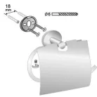 Bisk Foryou króm fedeles WC papír tartó (01179)