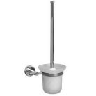 Bisk Foryou króm üveg WC kefe tartóval (01182)