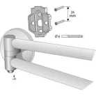 Bisk CHROMA kétágú törölközőtartó króm (01420)