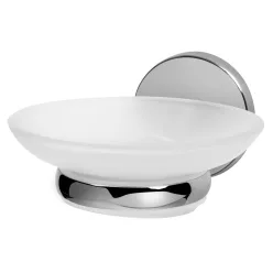   Bisk CHROMA 01428 króm szappantartó üveg betéttel (01428)