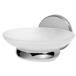 Bisk CHROMA króm szappantartó üveg betéttel (01428CH)