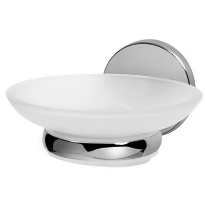 Bisk CHROMA króm szappantartó üveg betéttel (01428CH)