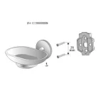 Bisk CHROMA króm szappantartó üveg betéttel (01428CH)