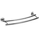 Bisk CHROMA 610 mm íves dupla törölközőtartó króm (01433)