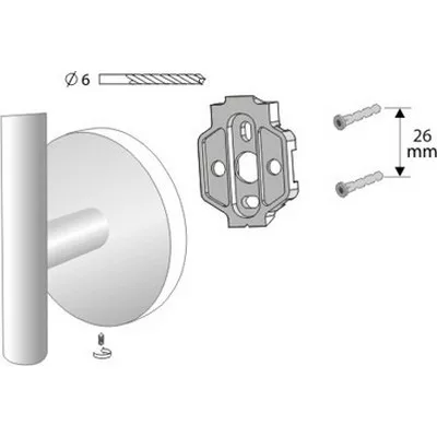 Bisk CHROMA tartalék WC papír tartó króm (01436)