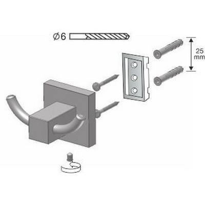 Bisk Arktic króm kettes fogas (01463)