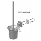 Bisk Arktic króm WC kefe üvegtartóval (01475)