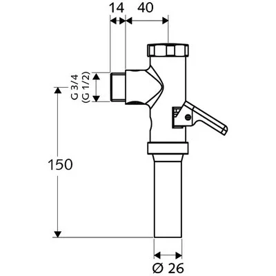 Schell Schellomat WC öblítőszelep 022020699