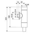 Schell Schellomat Silent Eco WC öblítőszelep nyomógombos 022470699