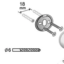 Bisk Foryou spirális hajszárító tartó króm (02924)