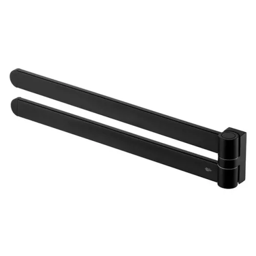 Bisk FUTURA BLACK dupla lengő törölközőtartó (02968)