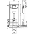 Schell Montus C 120 beépíthető WC szerelőkeret 030560099