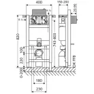 Schell Montus C 820 beépíthető WC szerelőkeret 030600099