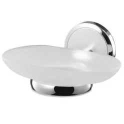 Bisk Sensation króm szappantartó üveg betéttel (03091)