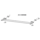 Bisk Sensation króm dupla törölközőtartó (03093)