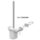 Bisk Sensation króm WC kefe üveg tartóval (03094)