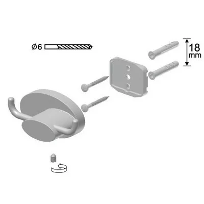 Bisk Sensation króm kettes fogas (03100)
