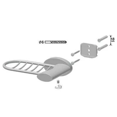 Bisk Emotion króm rácsos szappantartó (03101)