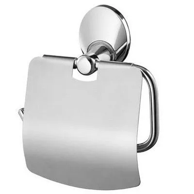 Bisk Emotion króm szatén fedeles WC papír tartó (03106)