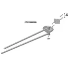 Bisk Emotion króm kétágú törölközőtartó (03109)