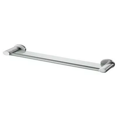 Bisk SIDE Brushed nikkel üveg egyenes piperepolc (03114)