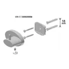 Bisk SIDE Brushed nikkel egyes fogas (03115)