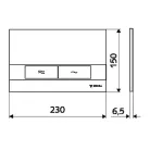 Schell Montus Board WC nyomólap matt króm 031206499