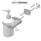 Bisk SIDE Brushed nikkel üveg szappanadagoló (03120)