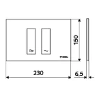 Schell Montus Tower WC nyomólap fehér 031211599