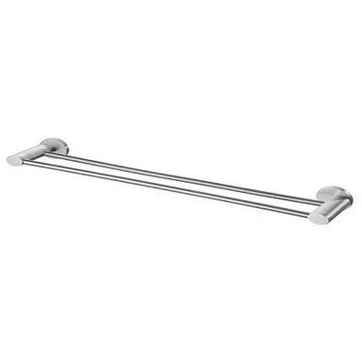 Bisk SIDE Brushed nikkel dupla törölközőtartó (03125)