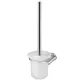 Bisk SIDE Brushed nikkel fali WC kefe üveg tartóval (03131)