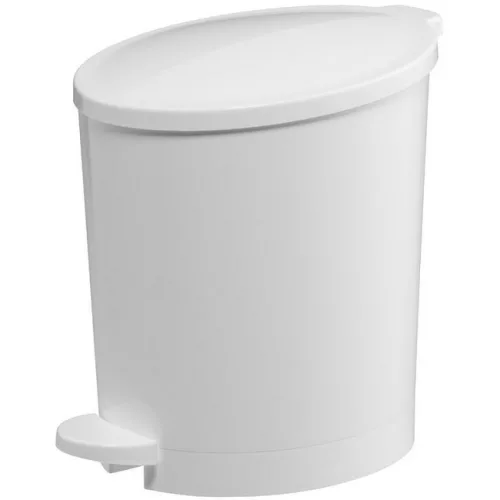 Bisk Pop 4l pedálos szemetes fehér műanyag 03306