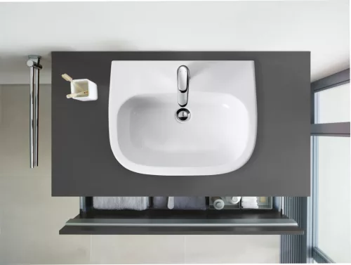 Duravit D-CODE beépíthető mosdó 54x43 cm fehér (0337540000)