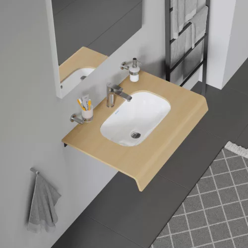 Duravit D-CODE alulról beépíthető mosdó 49x29 cm fehér (0338490000)