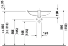 Duravit D-Code aláépíthető mosdó fehér Magasfényű 560 mm (0338560000)